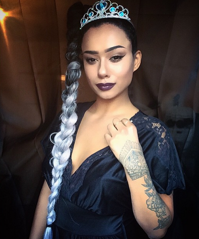 Catface Hair Black Grey Ombre Jumbo Braiding Hair